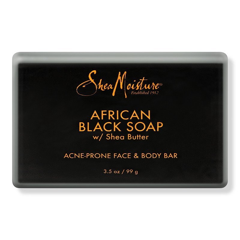 African Black Bar Soap with Shea Butter, 99 g - SheaMoisture by Sheamoisture