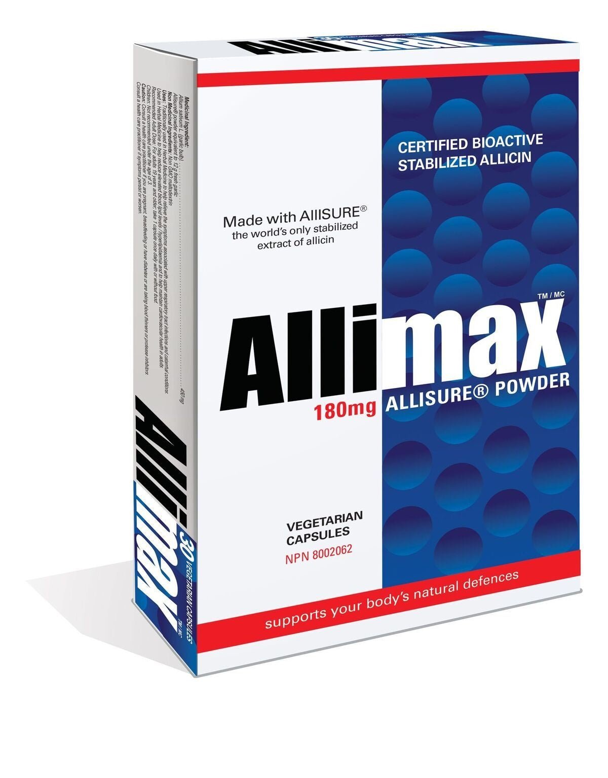 Allicinmax (Garlic) 180mg, 90 Capsules - Allicin by Allicin