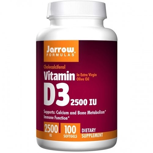 Vitamin D3 Cholecalciferol 2500 IU, 100 Softgels - Jarrow Formulas by Jarrow Formulas