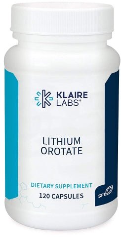 Lithium Orotate,120 Capsules - SFI Health by Klaire Labs