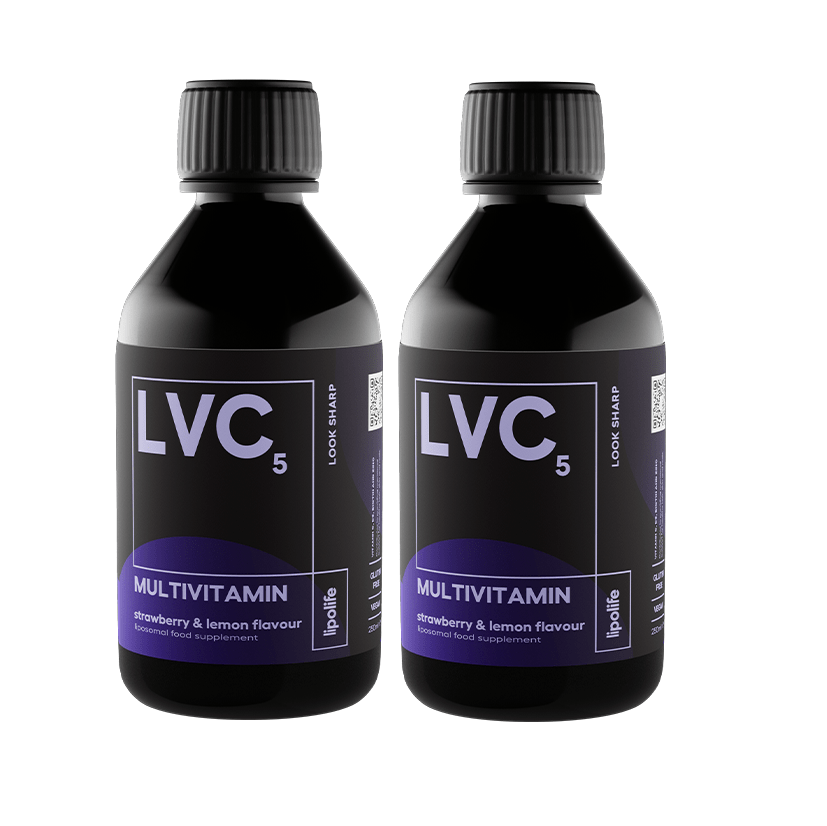 LVC5 - Liposomal Multivitamin - Strawberry & Lemon - lipolife DOUBLE PACK by Lipolife