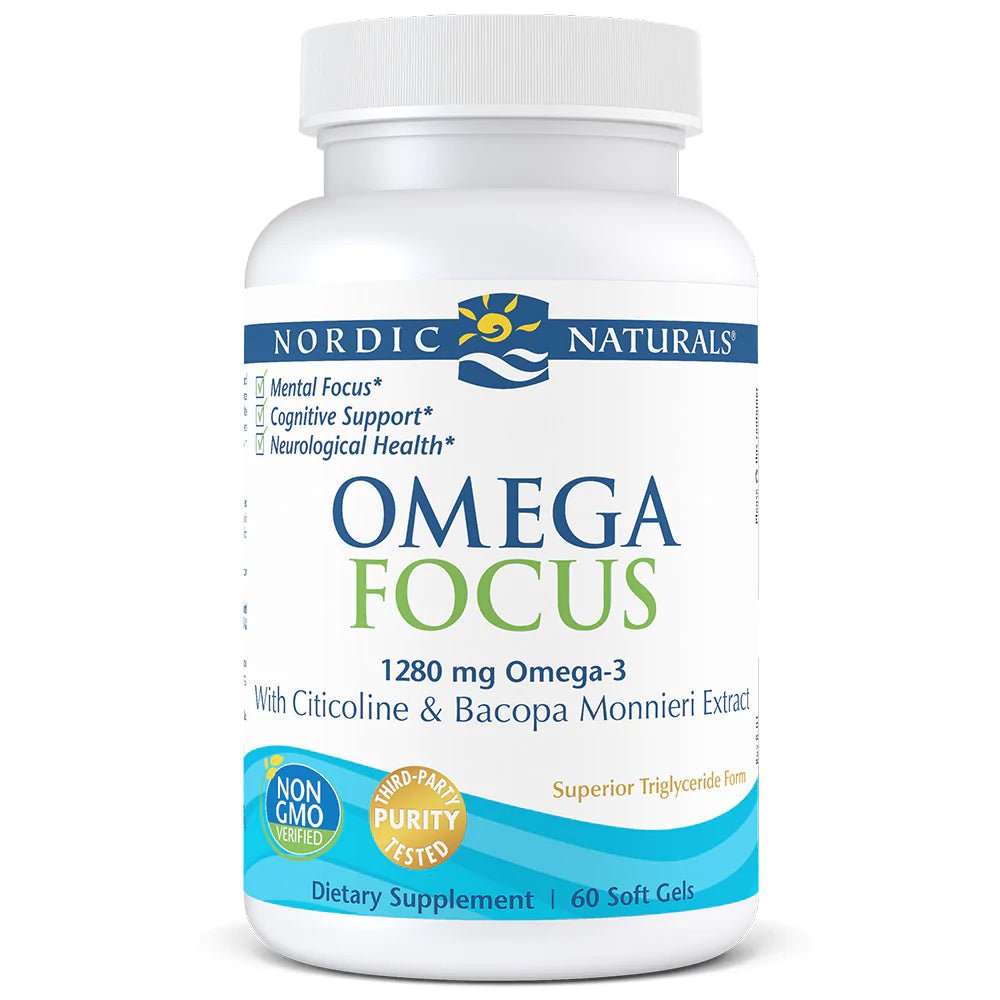Omega Focus 1,280 mg, 60 Soft Gels - Nordic Naturals by Nordic Naturals