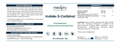 Indole - 3 - Carbinol - 60 Tablets - MedPro by MedPro