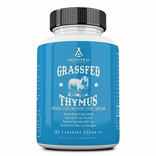 Grass Fed Thymus Extract, 180 capsules - Ancestral Supplements by Ancestral Supplements