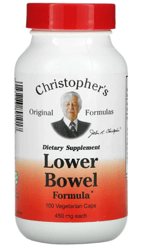 Lower Bowel Formula, 450 mg, 100 Vegetarian Caps - Christopher's Original Formulas by Christopher's Original Formulas