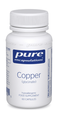 Copper (glycinate) 60 caps - Pure Encapsulations by Pure Encapsulations