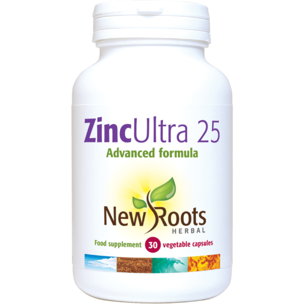 Zinc Ultra 25 - 30 vegetable capsules - New Roots Herbal by New Roots Herbal