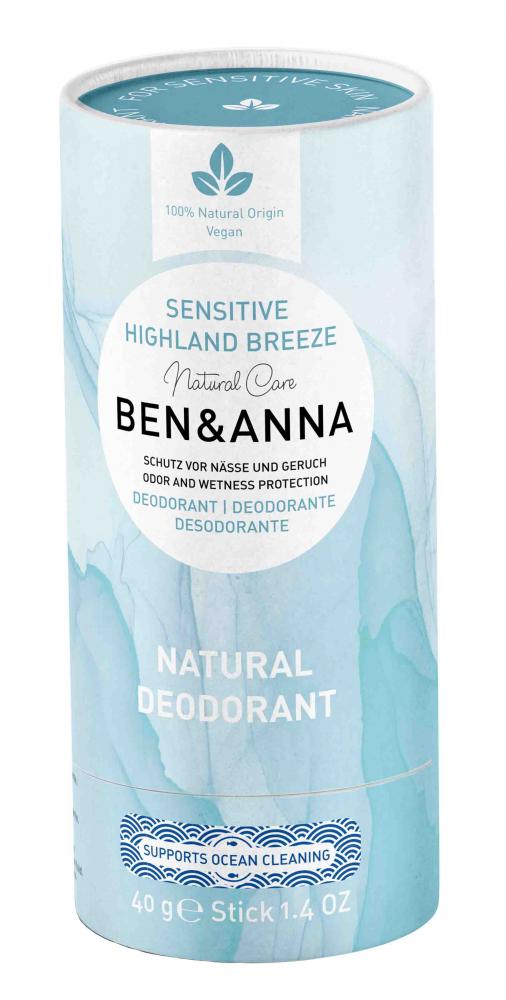 Ben & Anna Natural Deodorant Sensitive Highland Breeze 40g by Ben & Anna