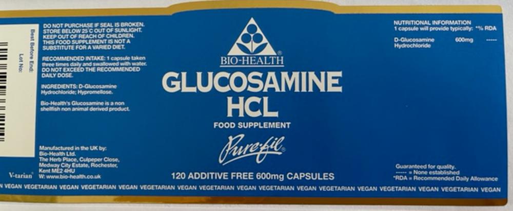 Bio - Health Glucosamine HCL 120's by Bio - Health