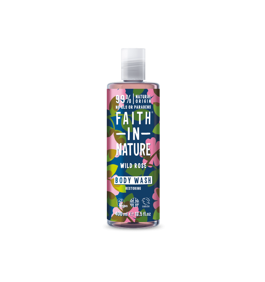Faith In Nature Wild Rose Body Wash 400ml by Faith In Nature