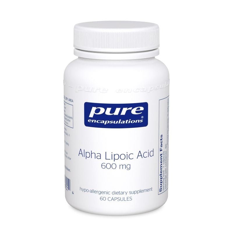 Alpha Lipoic Acid 600mg, 60 Capsules - Pure Encapsulations by Pure Encapsulations