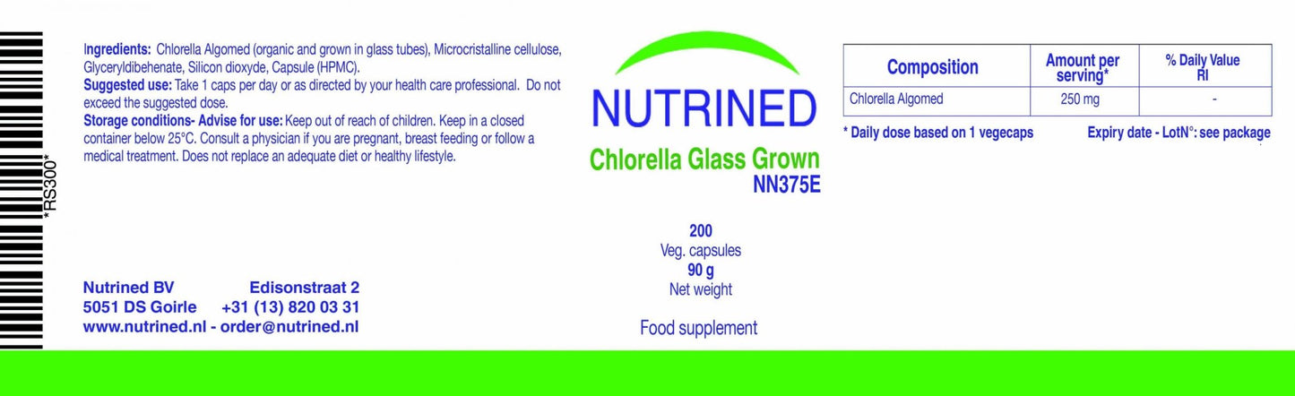 Nutrined Chlorella Glass Grown 200's by Nutrined