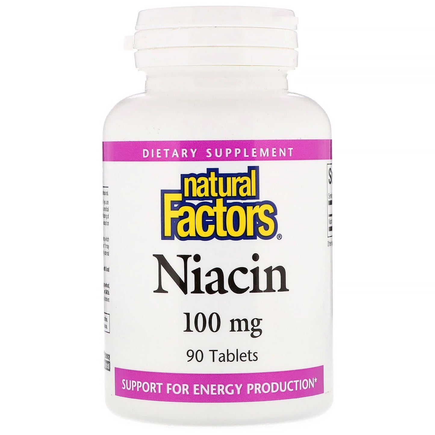 Niacin 100mg, 90 Tablets - Natural Factors by Natural Factors