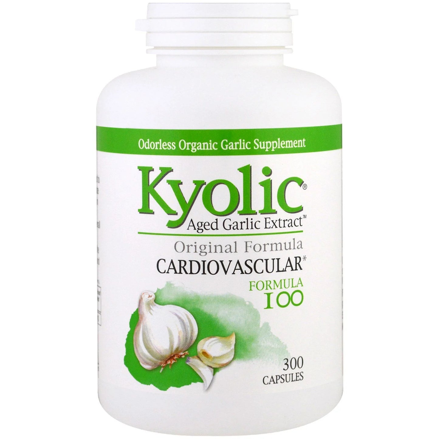 Aged Garlic Extract, Cardiovascular, Formula 100, 300 Capsules - Kyolic by Kyolic