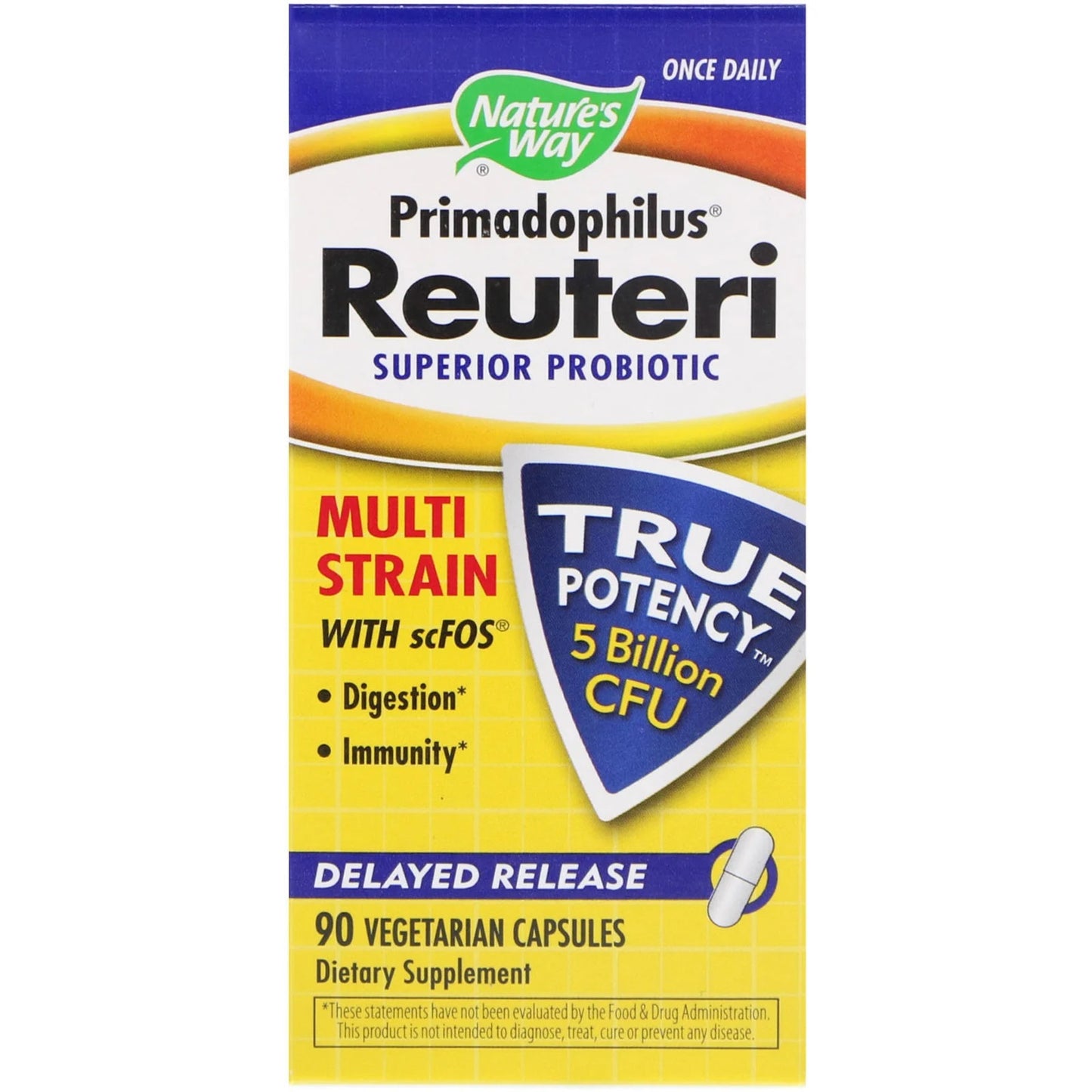 Primadophilus Reuteri - Superior Probiotic - 90 Capsules - Nature's Way by Nature's Way