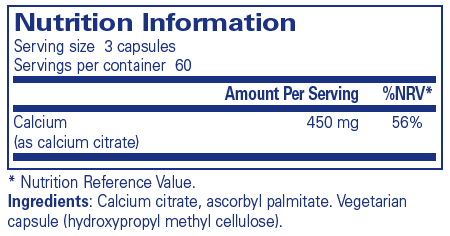 Pure Encapsulations Calcium (citrate) 180's by Pure Encapsulations