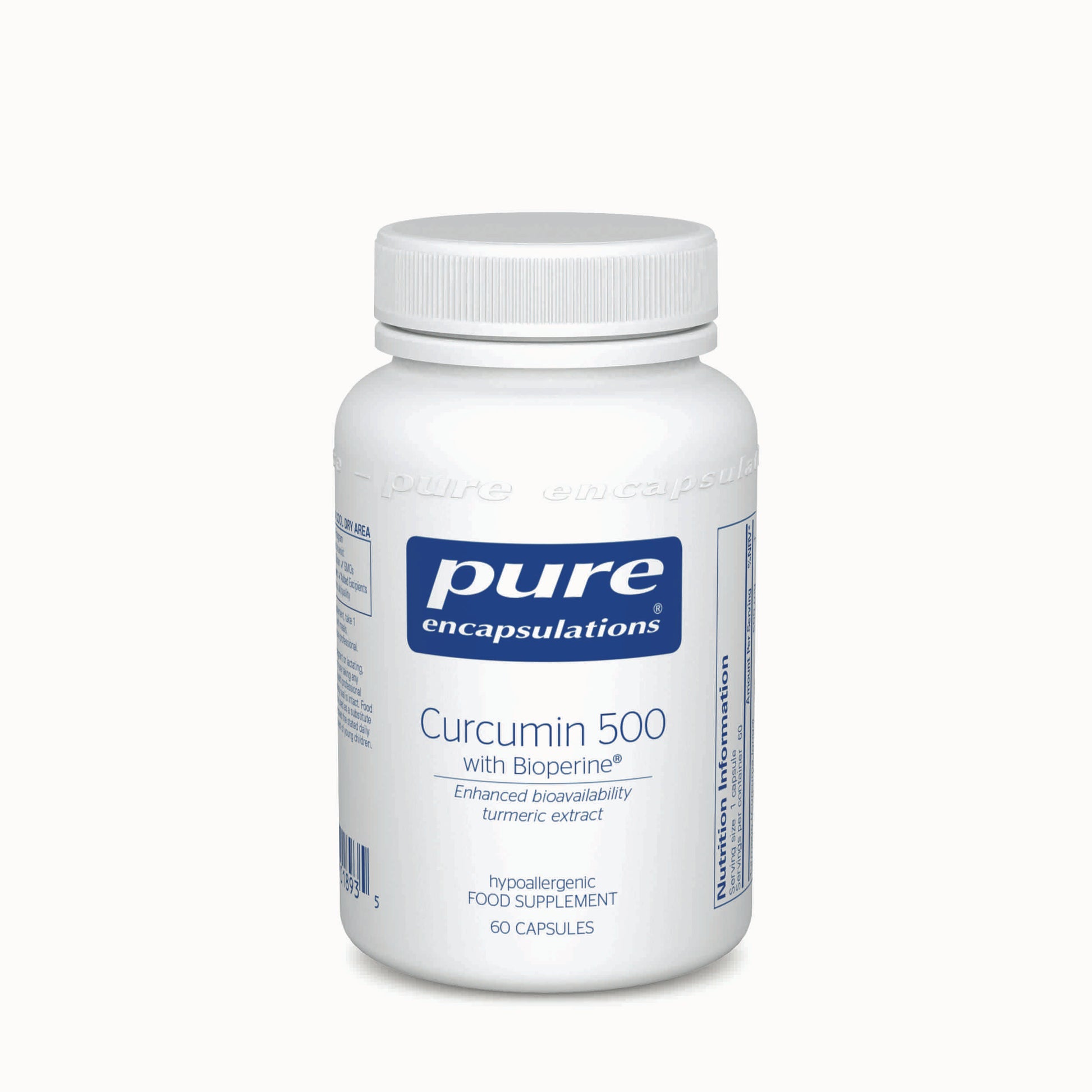 Pure Encapsulations Curcumin 500 with Bioperine 60's by Pure Encapsulations