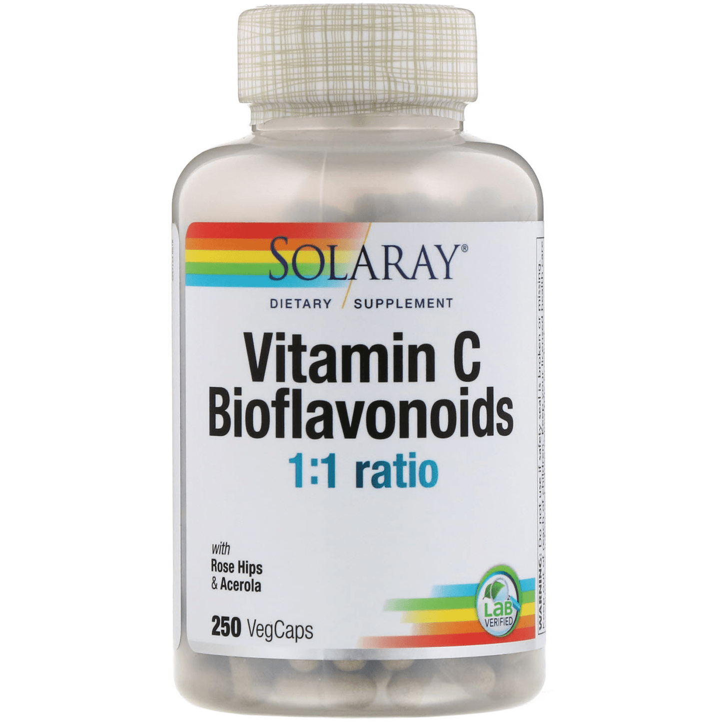 Vitamin C Bioflavonoids 1:1 Ratio - 250 VegCaps - Solaray by Solaray