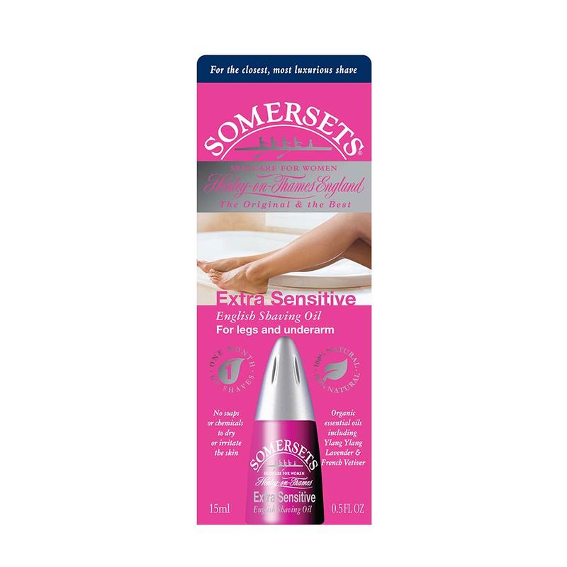 Somersets Extra Sensitive English Shaving Oil For Legs and Underarm (Pink) 15ml by Somersets