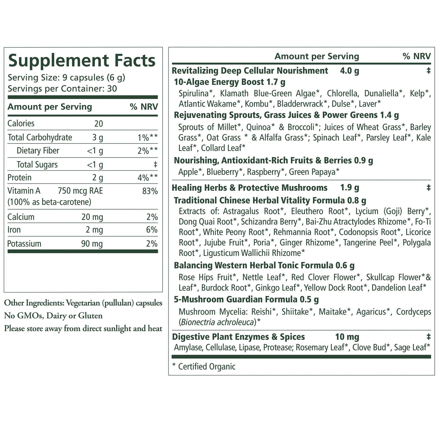 The Synergy Company (Pure Synergy) Organic Superfood 270's by The Synergy Company (Pure Synergy)