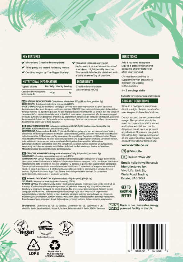 null Creatine Monohydrate 252g by null