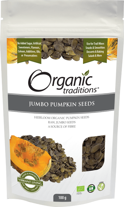 Jumbo Pumpkin Seeds 100g by Organic Traditions