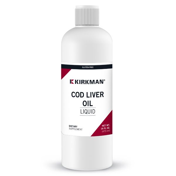 Cod Liver Oil Liquid, Unflavoured, 16oz - Kirkman Labs by Kirkman Laboratories