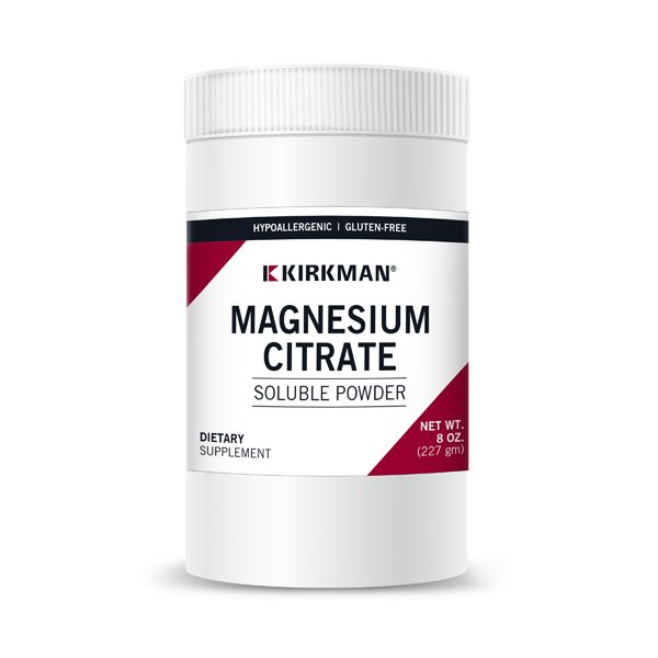 Magnesium Citrate Soluble Powder (Hypoallergenic), 227g - Kirkman Laboratories by Kirkman Laboratories
