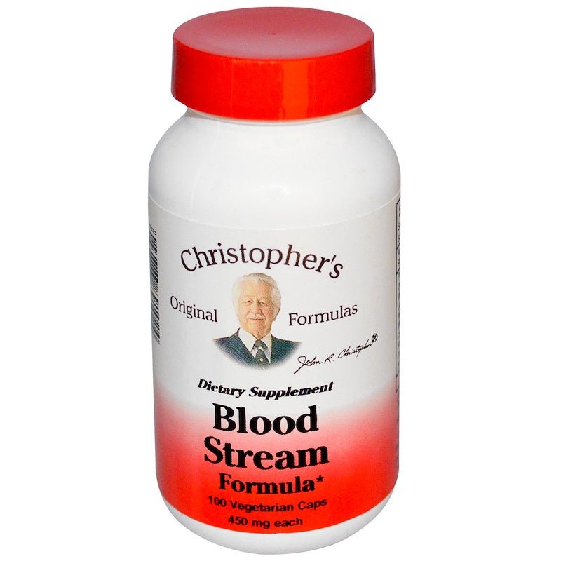 Blood Stream Formula, 450 mg, 100 Veggie Caps - Christopher's Original Formulas by Christopher's Original Formulas