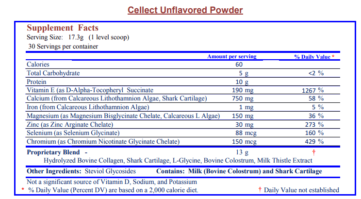 Cellect / Cell Synergy Powder plus CLO Capsules - Unflavoured by Nature's Balance