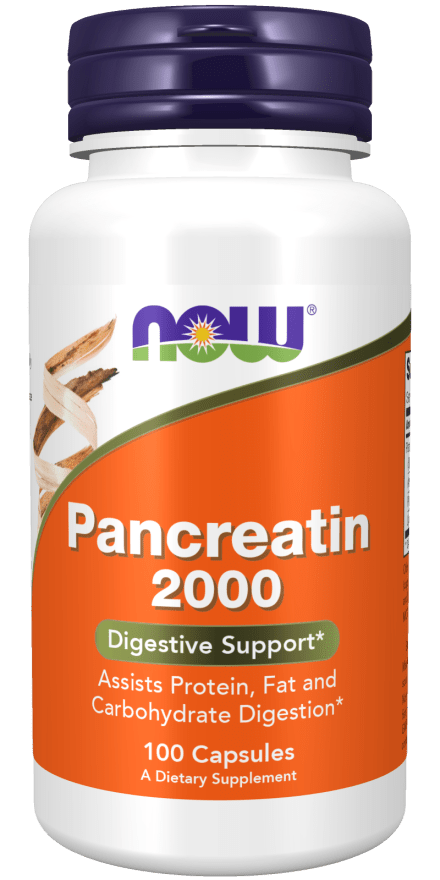 Pancreatin 2000 (10X 200 mg) 100 Capsules Now Foods by Now Foods