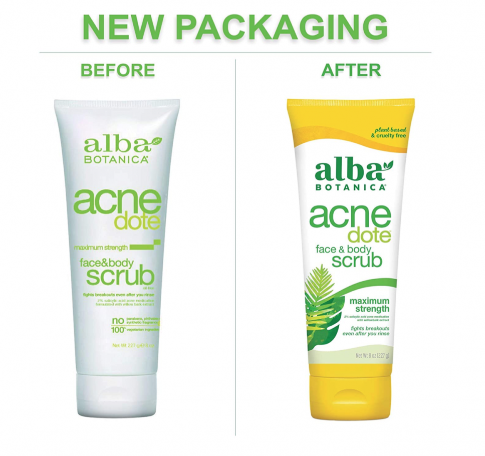 Alba Botanica  Acne Dote Face & Body Scrub 227g