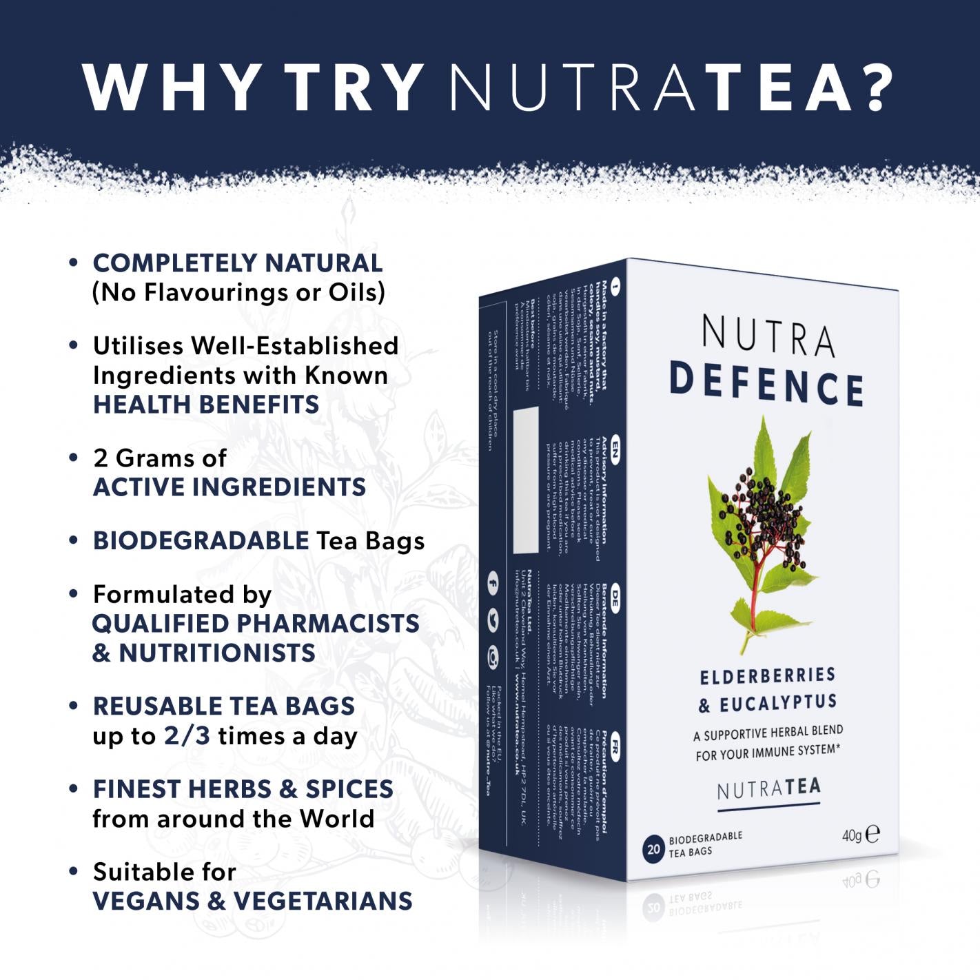 Nutratea  Nutra Defence Tea Bags 20's