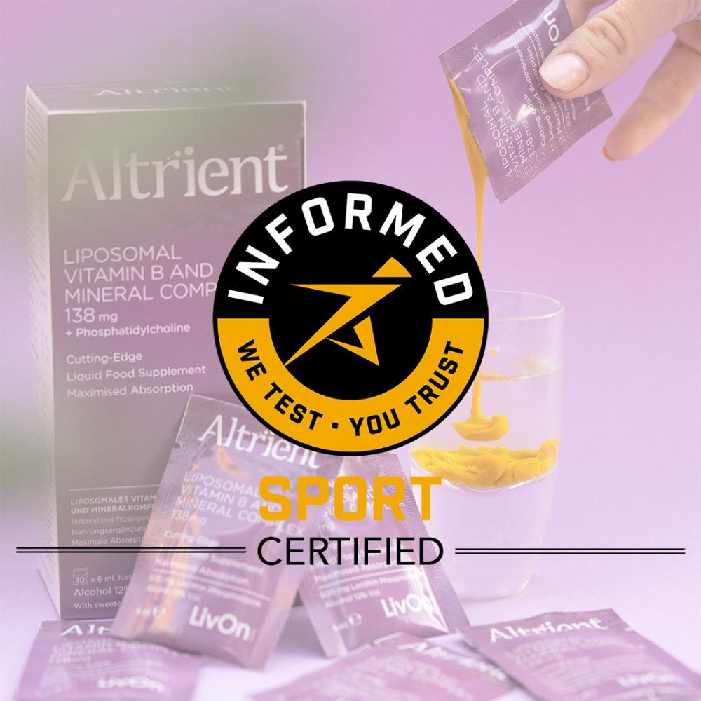 Altrient Liposomal Vitamin B And Mineral Complex 30 Sachets by Altrient