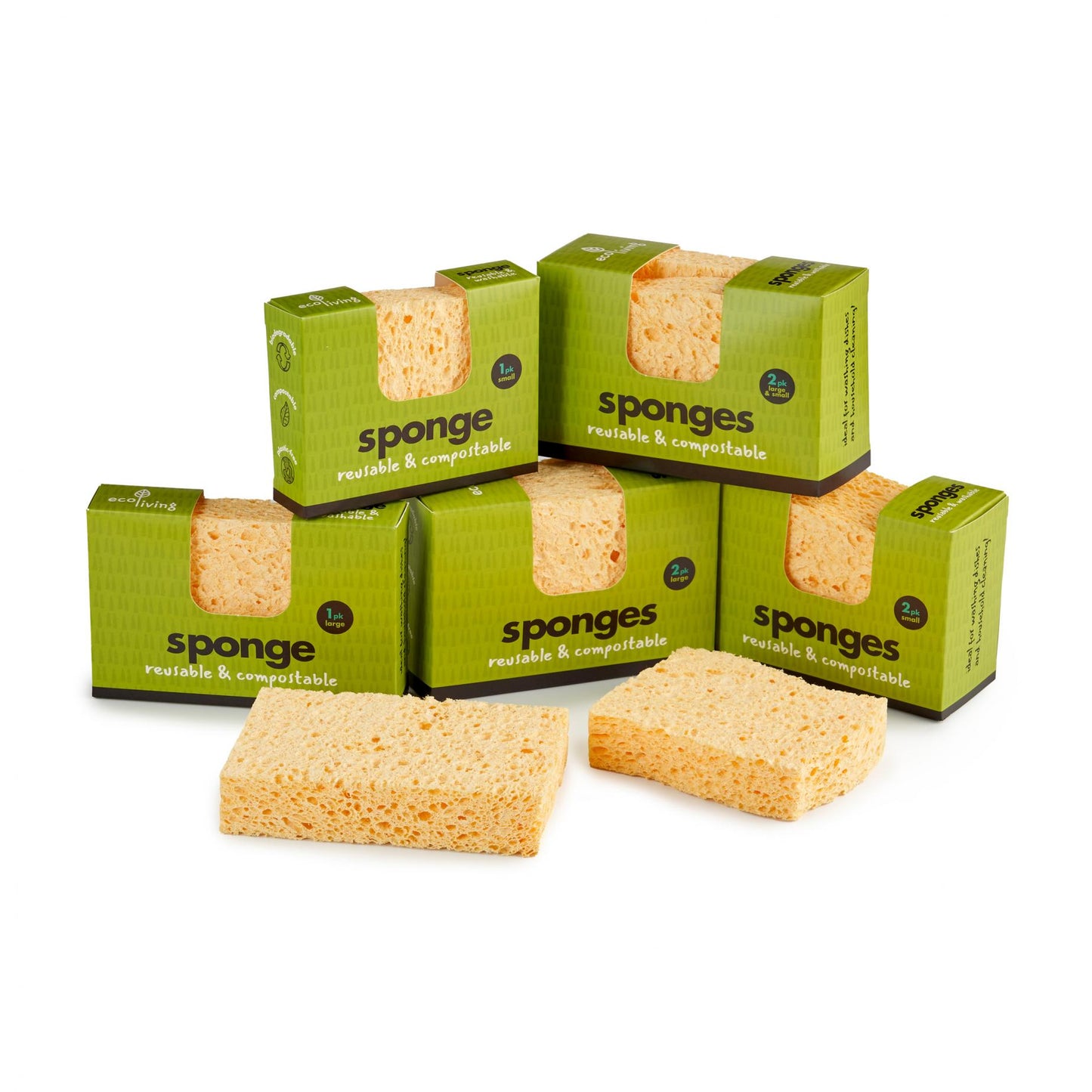 ecoLiving  Sponge Reusable + Compostable (1 Pack) Large