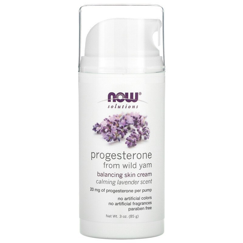 Natural Progesterone, Liposomal Skin Cream, Calming Lavender, 3 oz (85 g) - Now Foods by Now Foods
