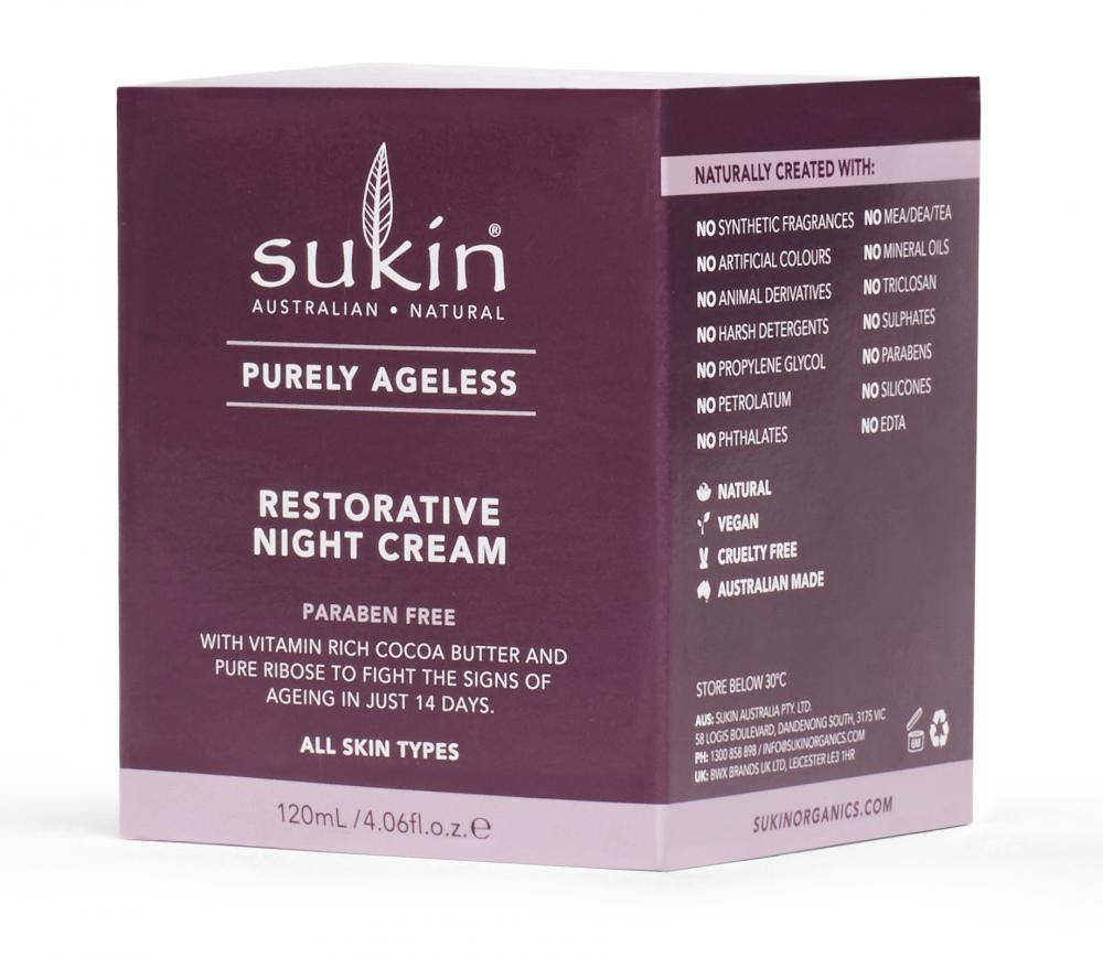 Sukin Purely Ageless Restorative Night Cream 120ml by Sukin