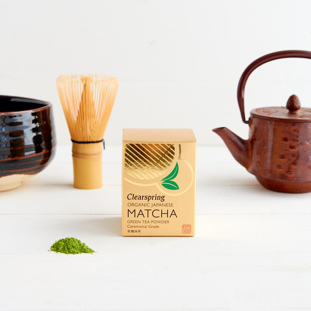Clearspring Organic Japanese Matcha Green Tea Powder Ceremonial Grade (Tin) 30g by Clearspring