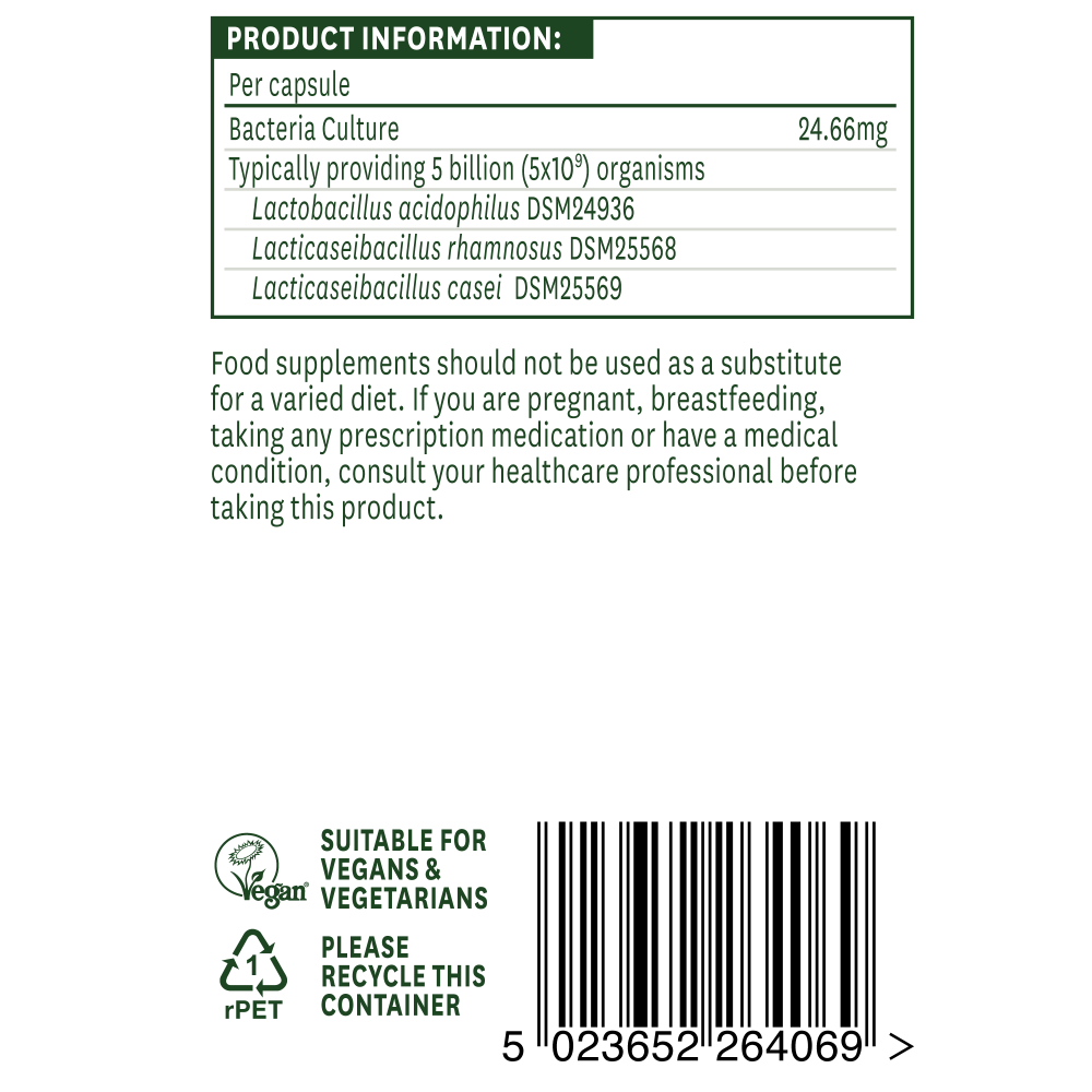 Natures Aid  Acidophilus Complex 5 Billion 60's