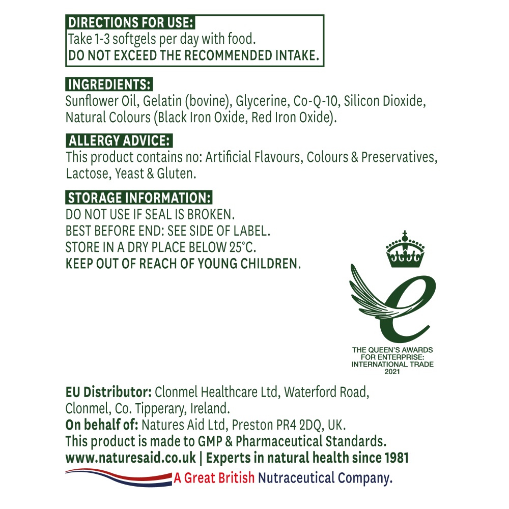 Natures Aid Co - Enzyme Q10 30mg 90's by Natures Aid