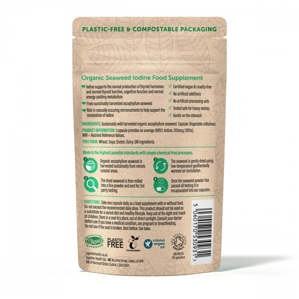 Together Health  Organic Iodine From Wild Seaweed 30's