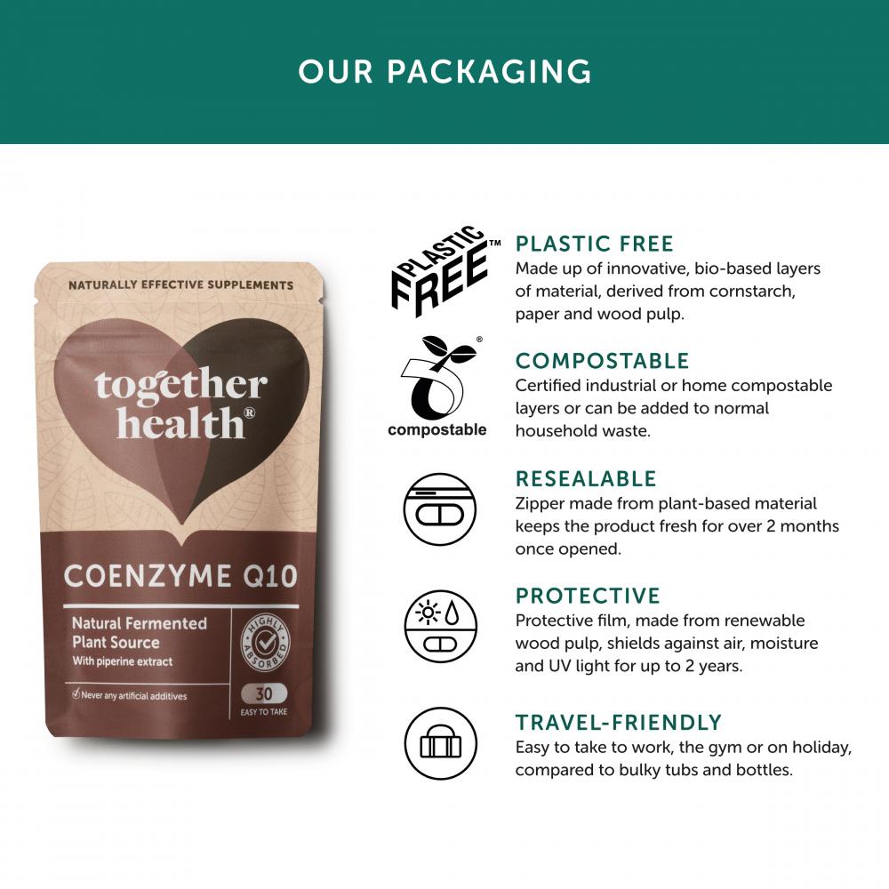 Together Health CoEnzyme Q10 Natural Fermented Plant Source 30's by Together Health