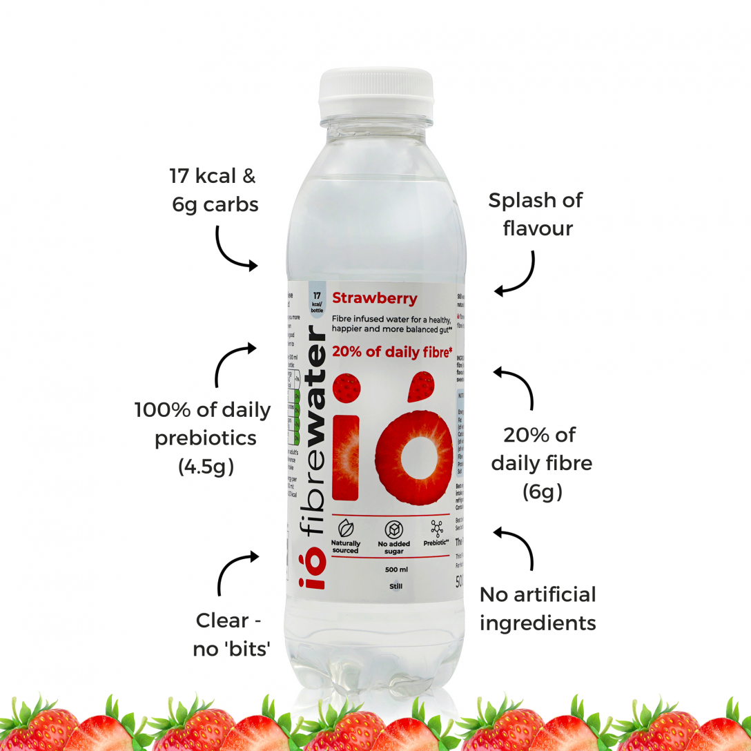 ió fibrewater  ió fibrewater Strawberry 500ml SINGLE