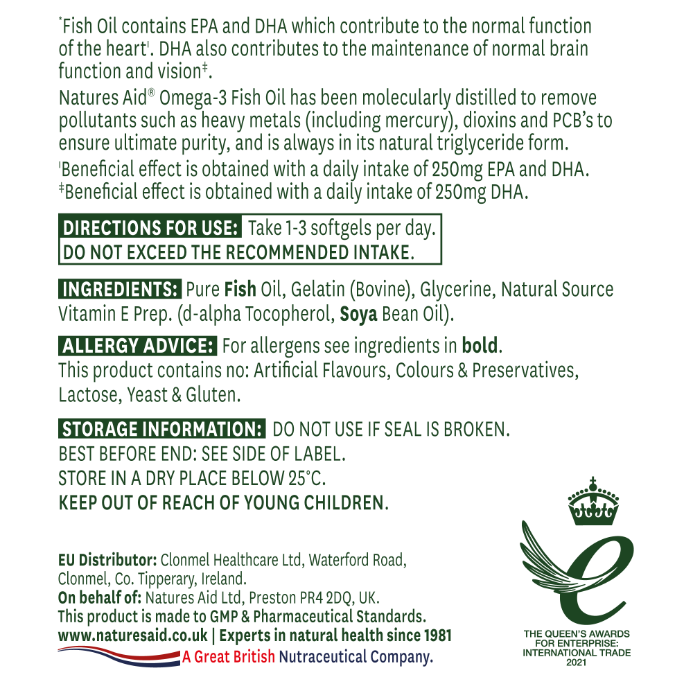 Natures Aid  Fish Oil 1000mg 90's