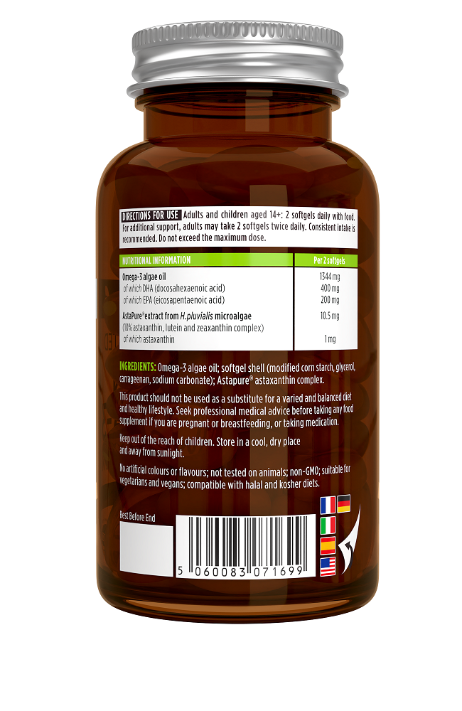 Igennus  Pure & Essential Concentrated Vegan Omega-3 & Astaxanthin 180’s