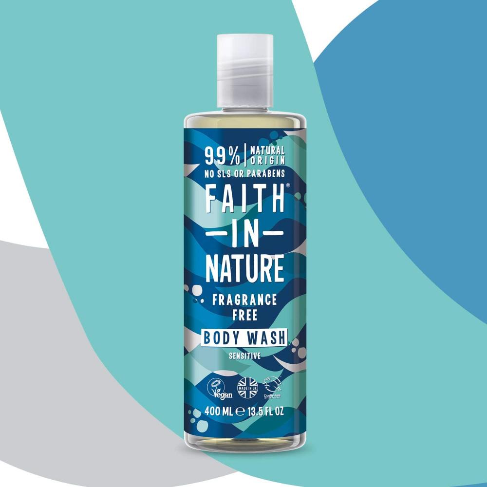 Faith In Nature  Fragrance Free Bodywash Sensitive 400ml