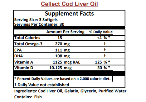 Cellect / Cell Synergy Powder plus CLO Capsules - Unflavoured by Nature's Balance
