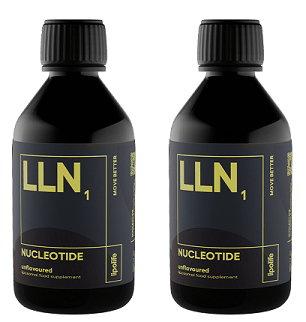 LLN1 Liposomal Nucleotide Complex 150ml (Blueberry & Blackcurrant flavour) – lipolife DOUBLE PACK by Lipolife
