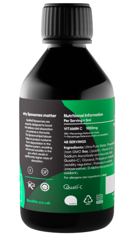 LVC1 Liposomal Vitamin C, 240ml - Lipolife DOUBLE PACK by Lipolife