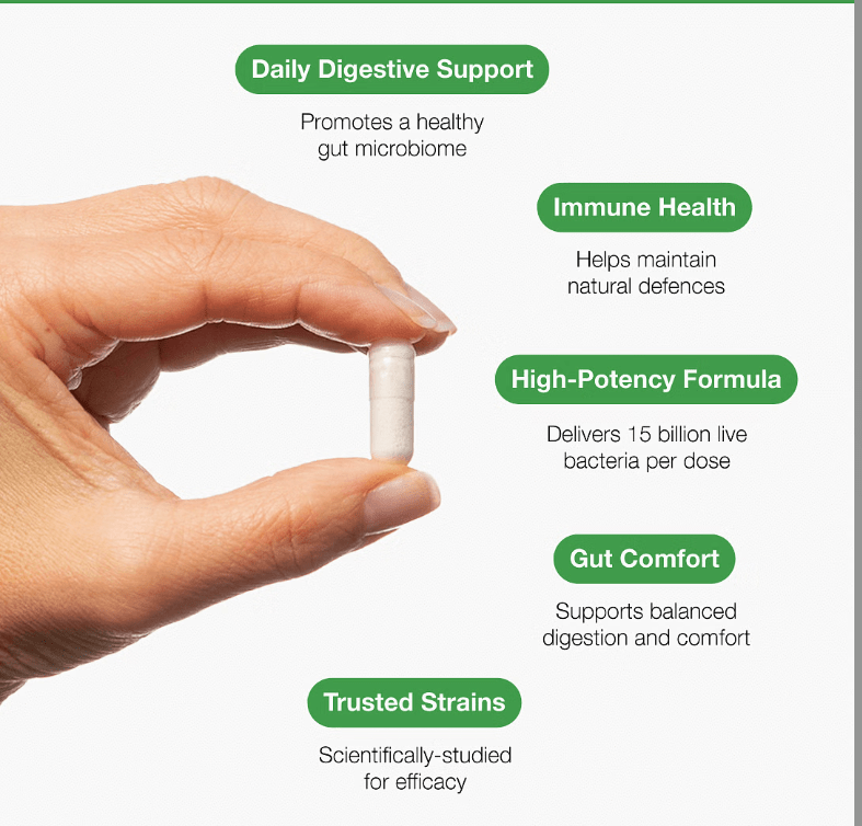 UltraFlora Everyday Dairy Free Probiotic (60 Capsules) - Metagenics by Metagenics